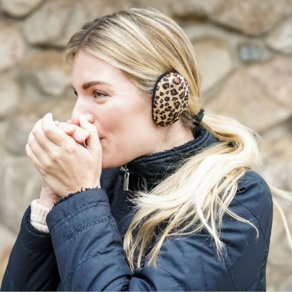 Sprigs Leopard Medium Earbags Bandless Ear Warmers - Picture 6 of 6